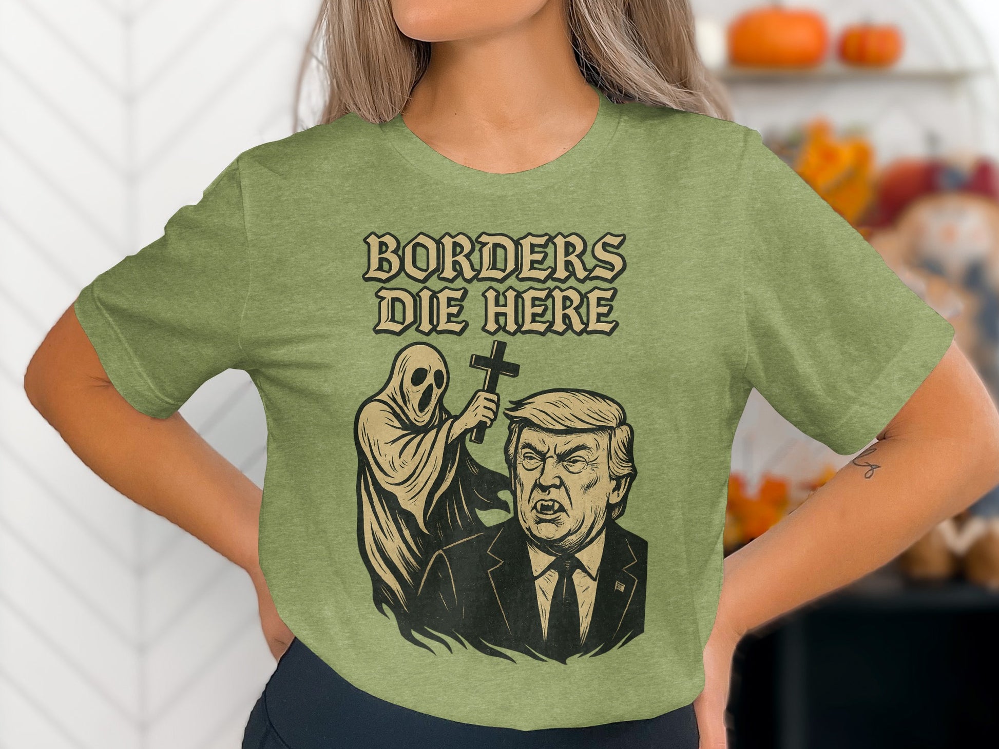 Borders Die Here Graphic T-Shirt product type