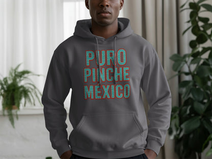 Puro Pinche Mexico Grey Hoodie product