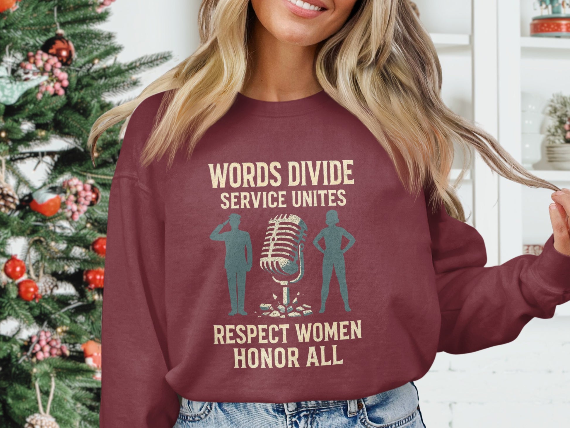 Words Divide Service Unites Respect Women Honor product type
