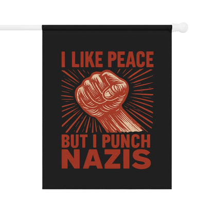 I Like Peace But I Punch Nazis Wall Hanging Decor
