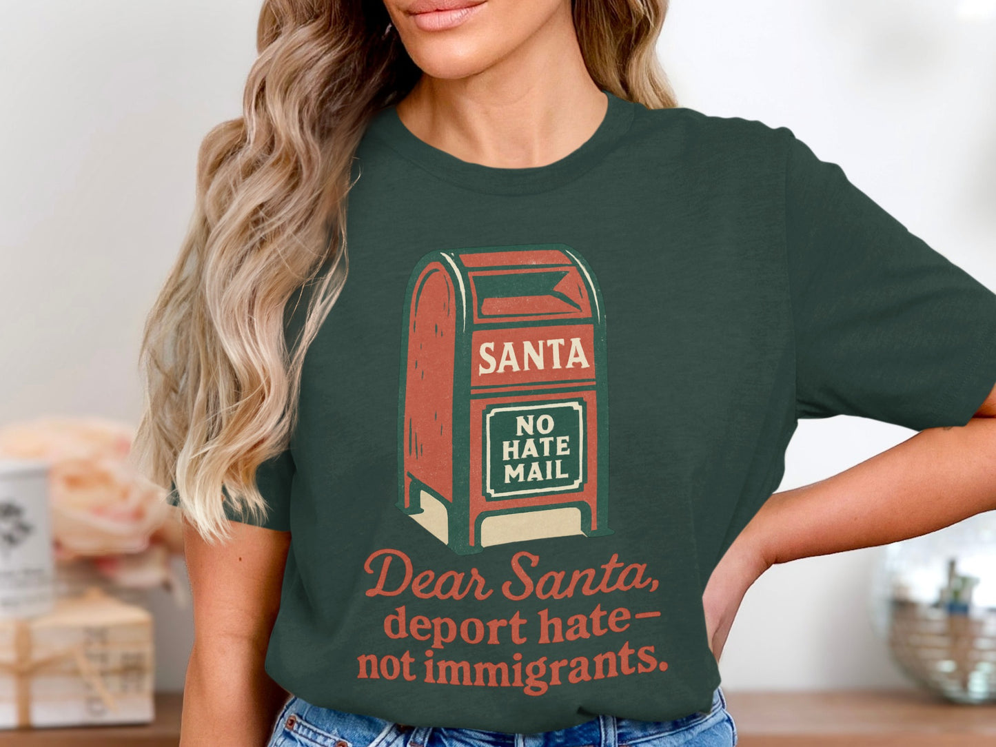 Dear Santa Deport Hate Not Immigrants Shirt