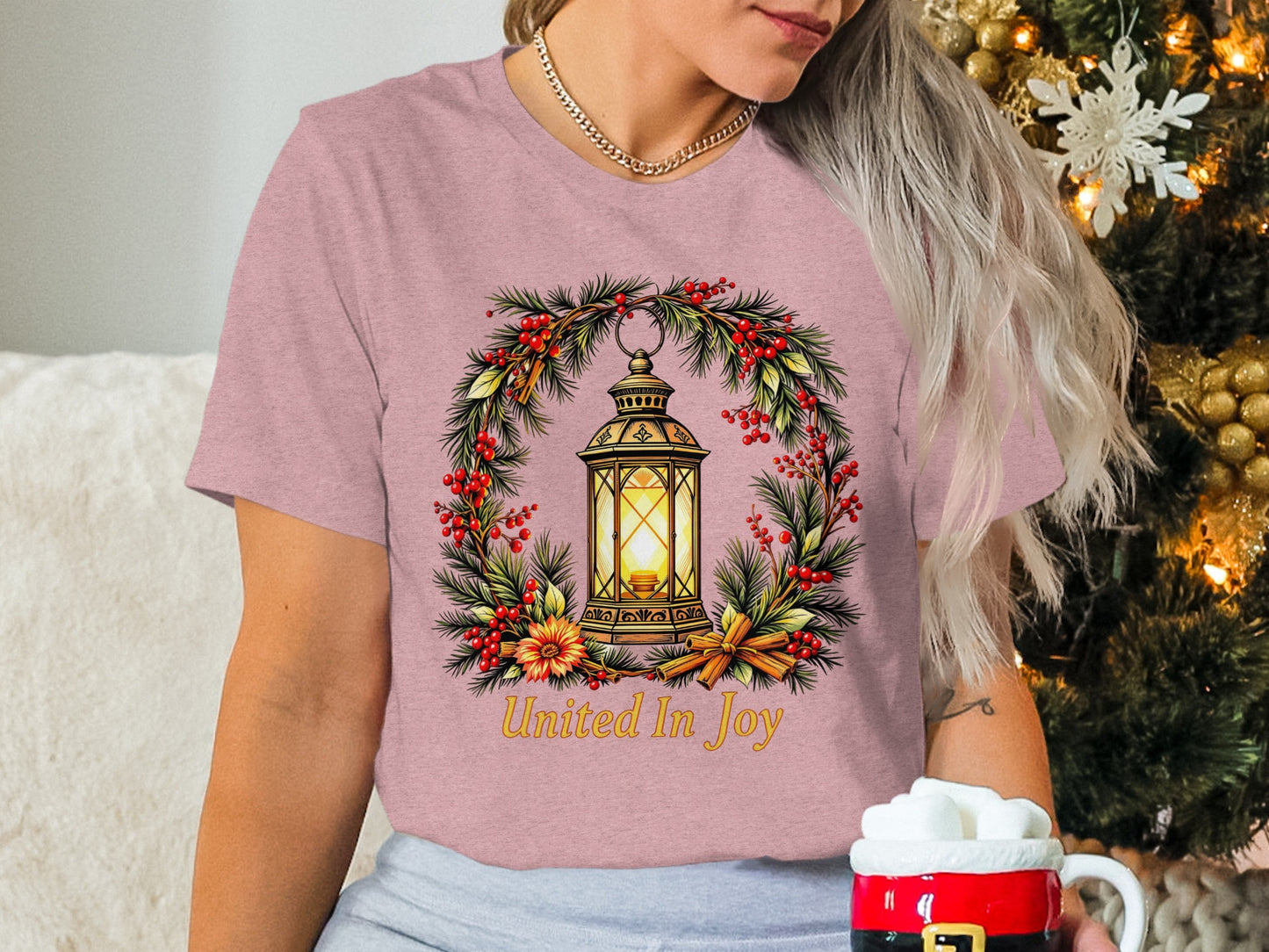 United In Joy Lantern Christmas T-Shirt