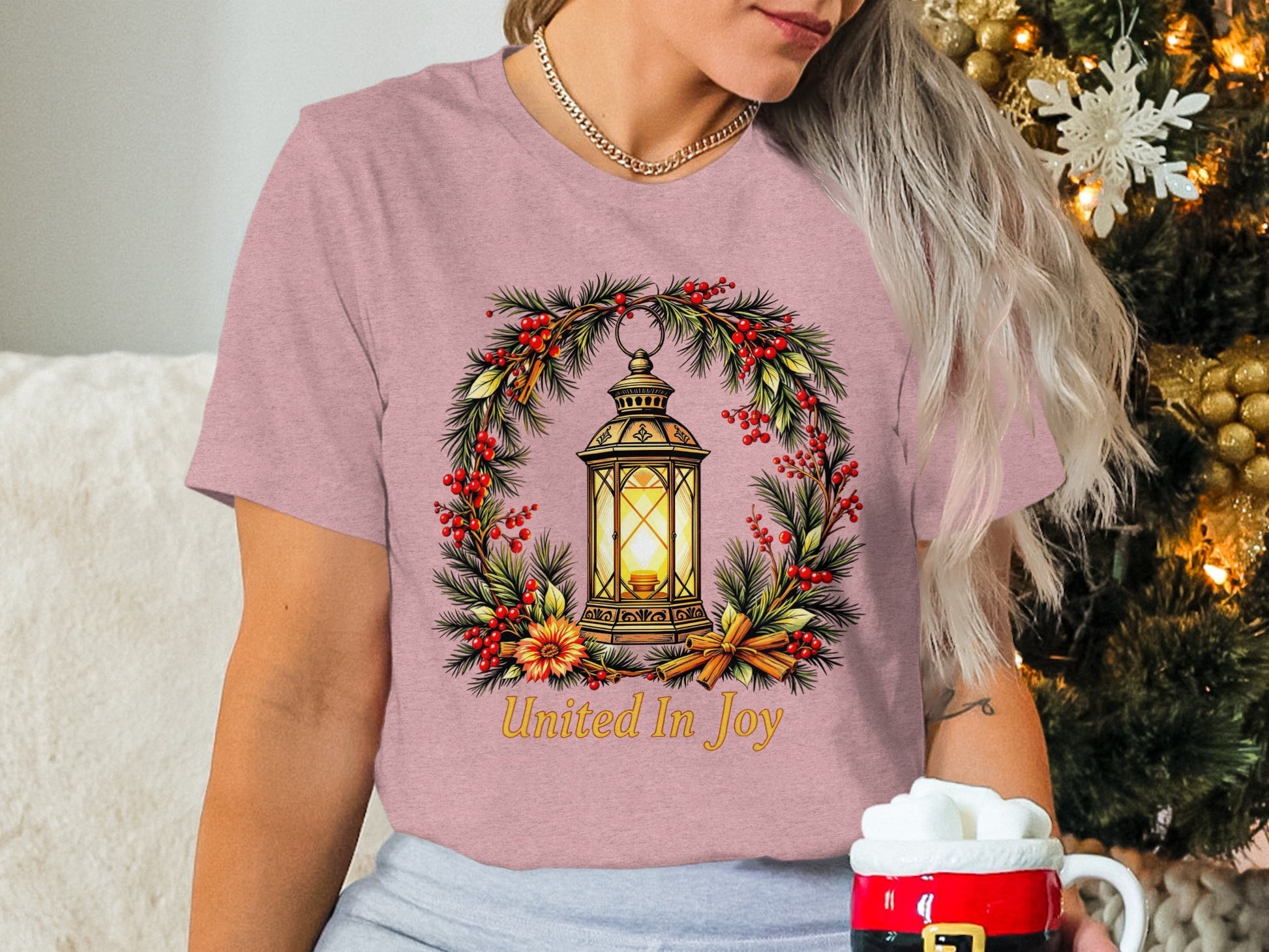United In Joy Lantern Christmas T-Shirt