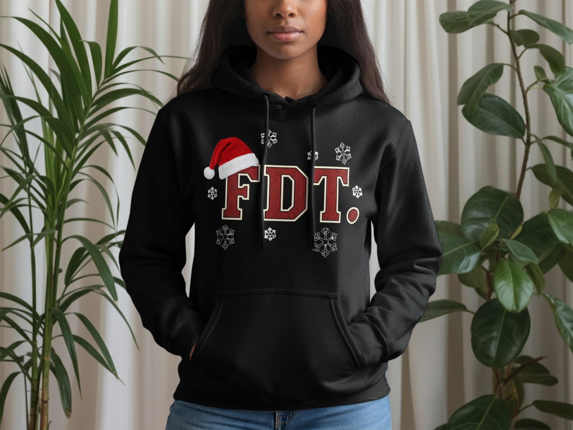 Festive FDT Hoodie with Christmas Theme Product