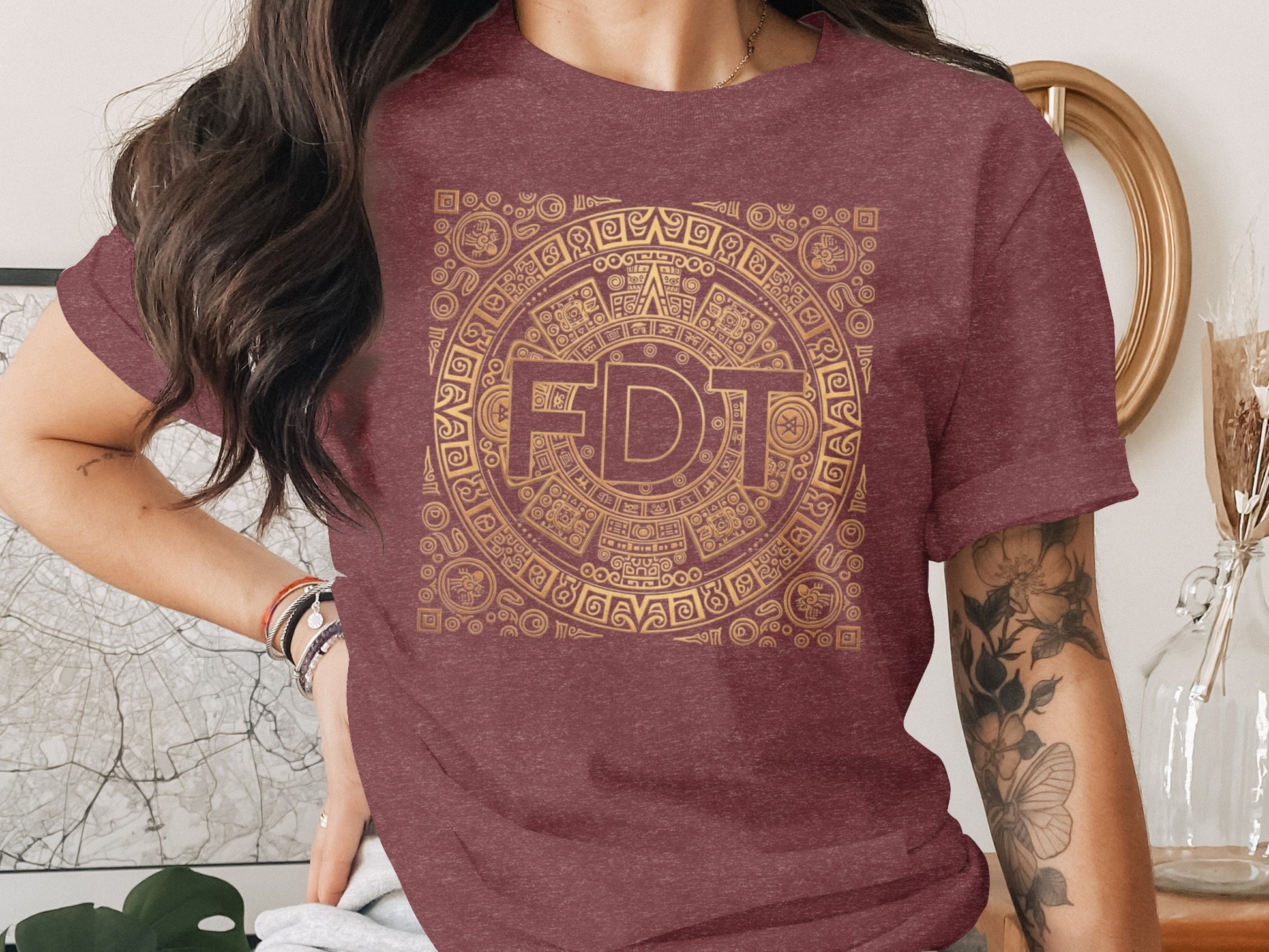 Intricate Aztec Calendar FDJ Graphic Women's T-shirt product