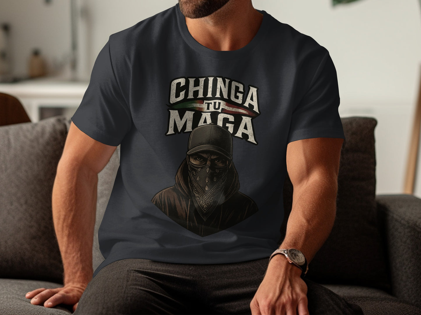 Chinga Tu Maga Graphic T-Shirt for Men Unique Design product