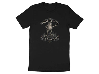 Whimsical Democrat Frog Statement T-Shirt