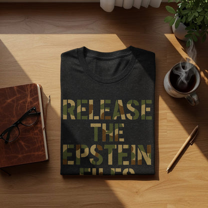 Release The Epstein Files T-Shirt product type