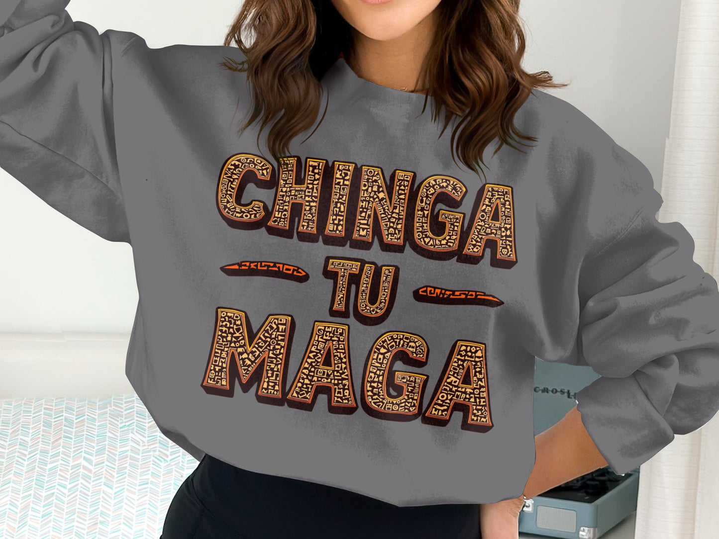 Chinga Tu Maga Statement Sweater for Fashionistas