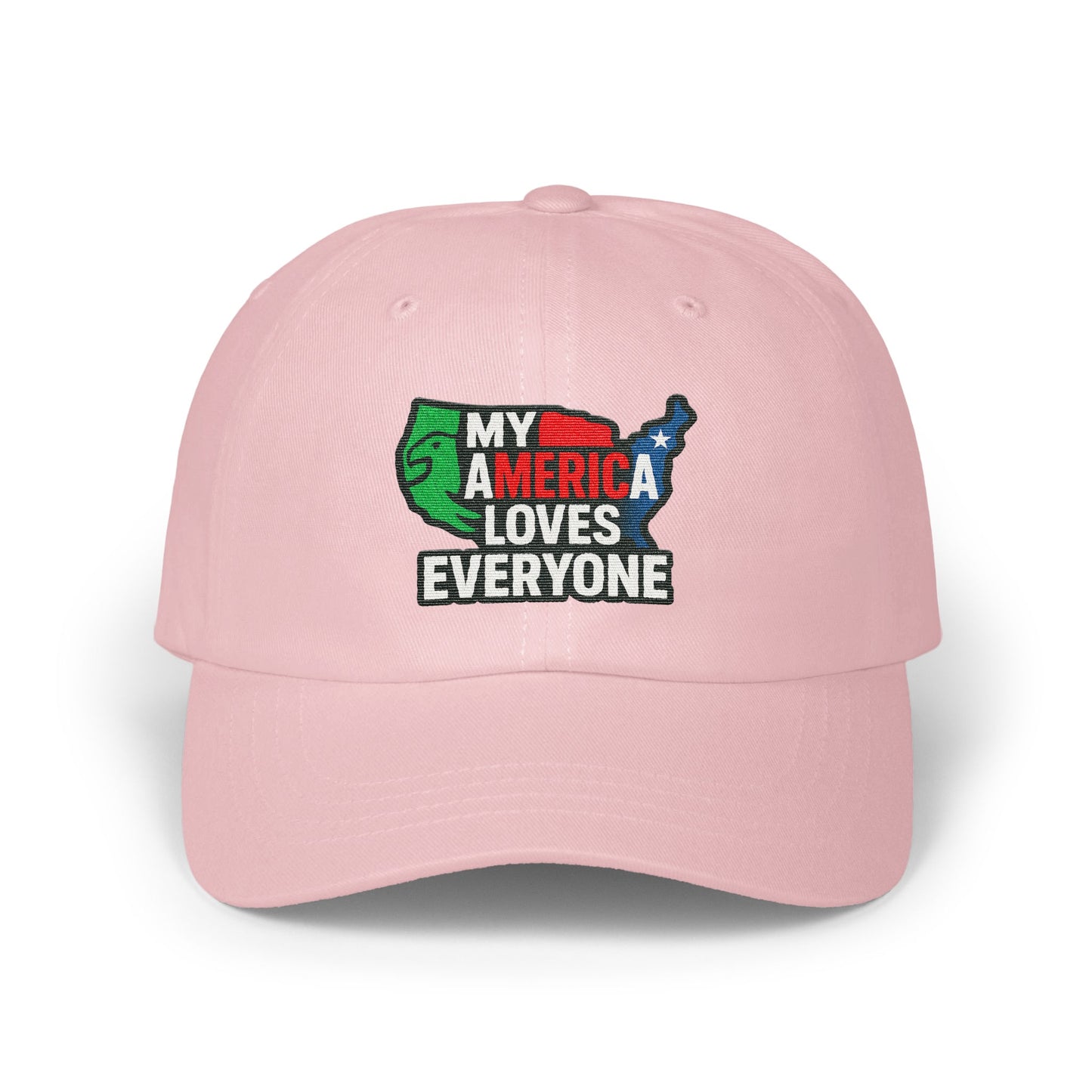 My America Loves Everyone Embroidered Hat product