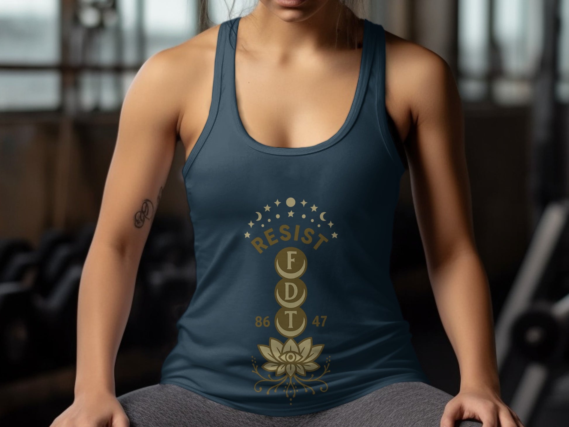 Powerful Resist FDT 8647 Motivational Tank Top