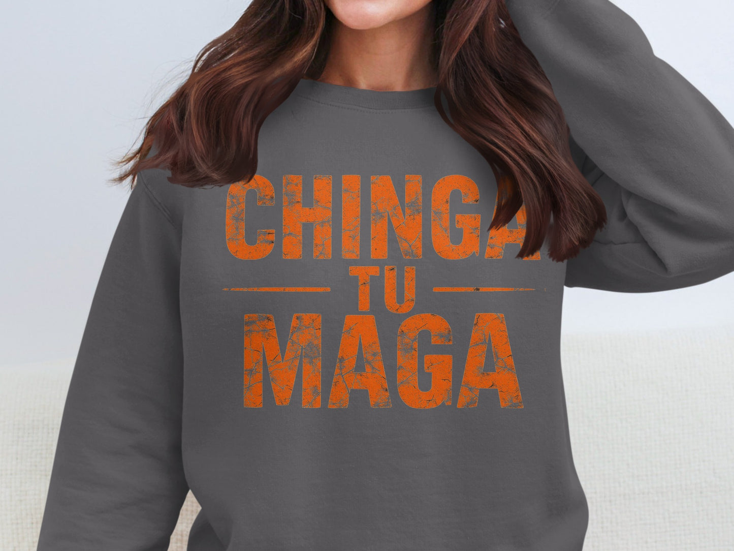Chinga Tu Maga Graphic Sweatshirt for Casual Wear