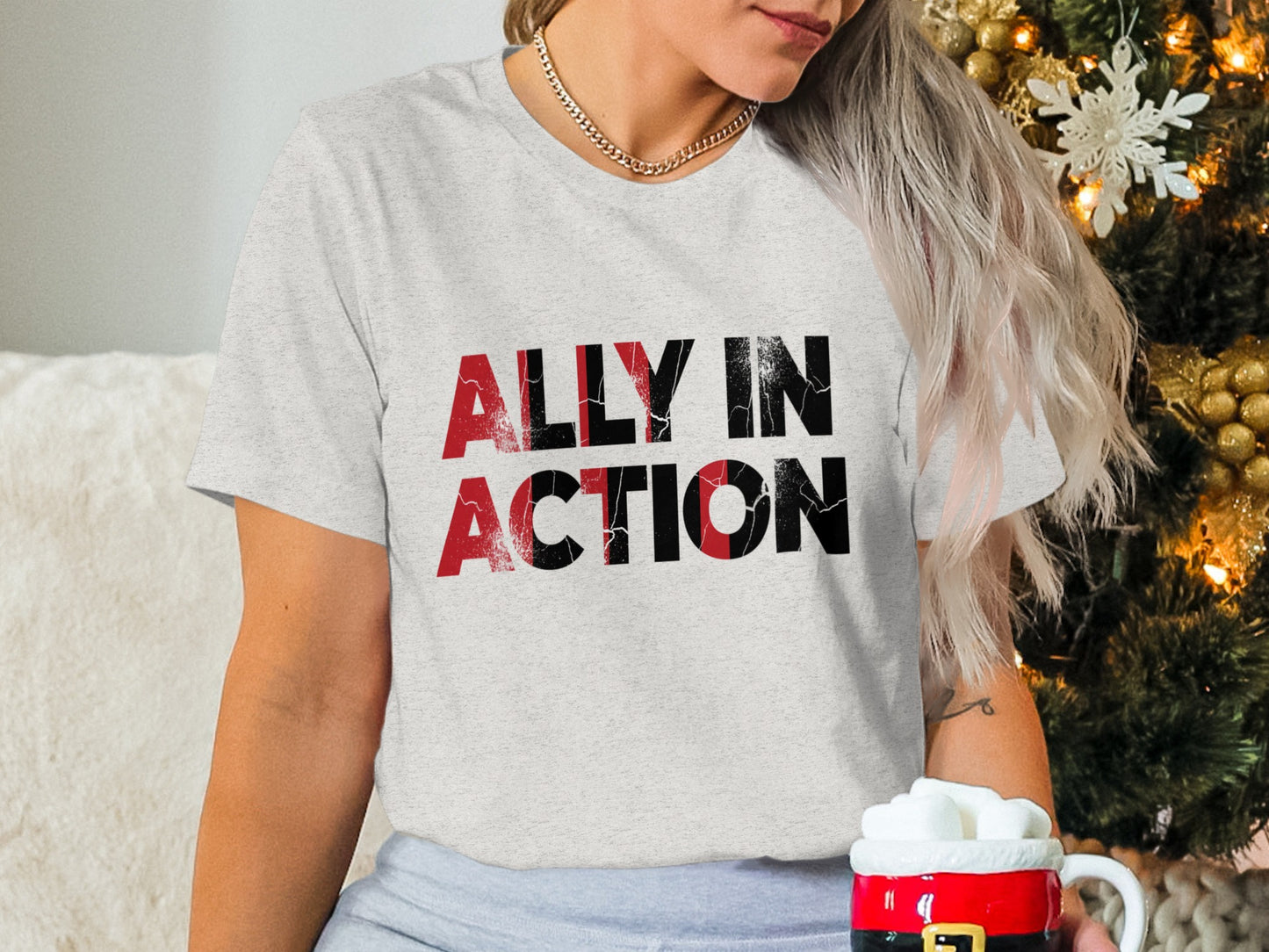 Ally In Action Shirt Bold Statement T-Shirt