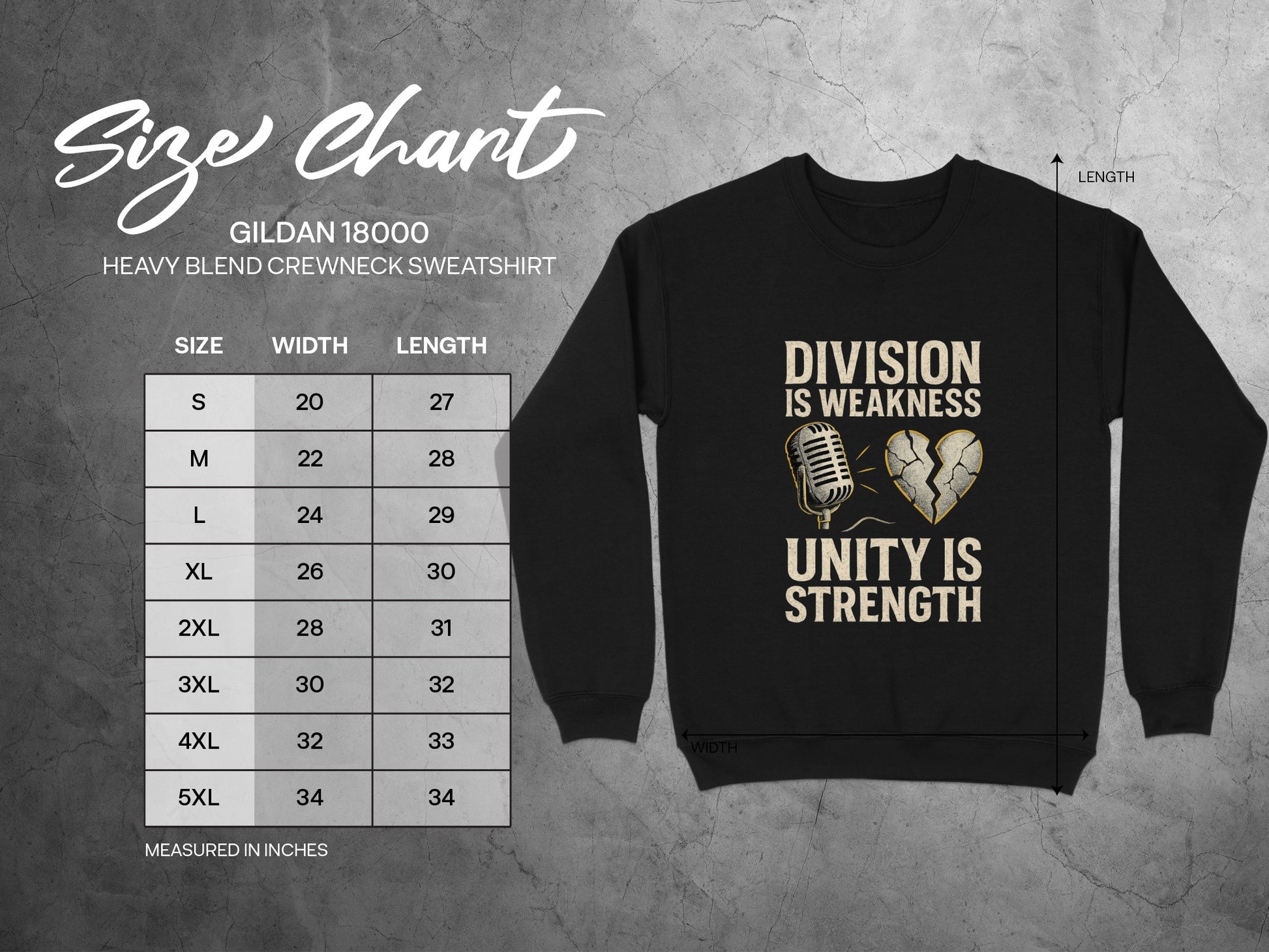 Division is Weakness Unity is Strength sweatshirt