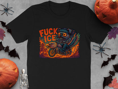 Halloween Anti-ICE Graphic Short Sleeve T-Shirt product