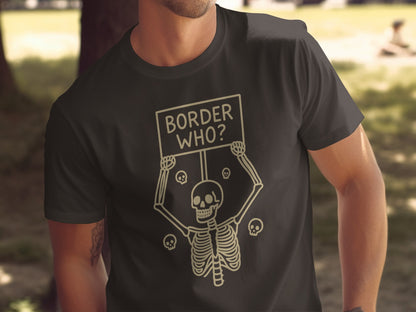 Border Who Skeleton Design T-Shirt product type