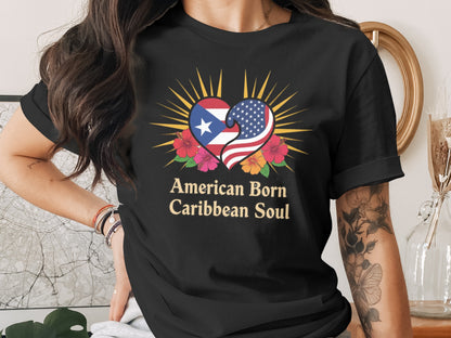 American Born Caribbean Soul Graphic T-Shirt