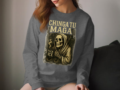 Chingatu Maga Grim Reaper Graphic Sweatshirt