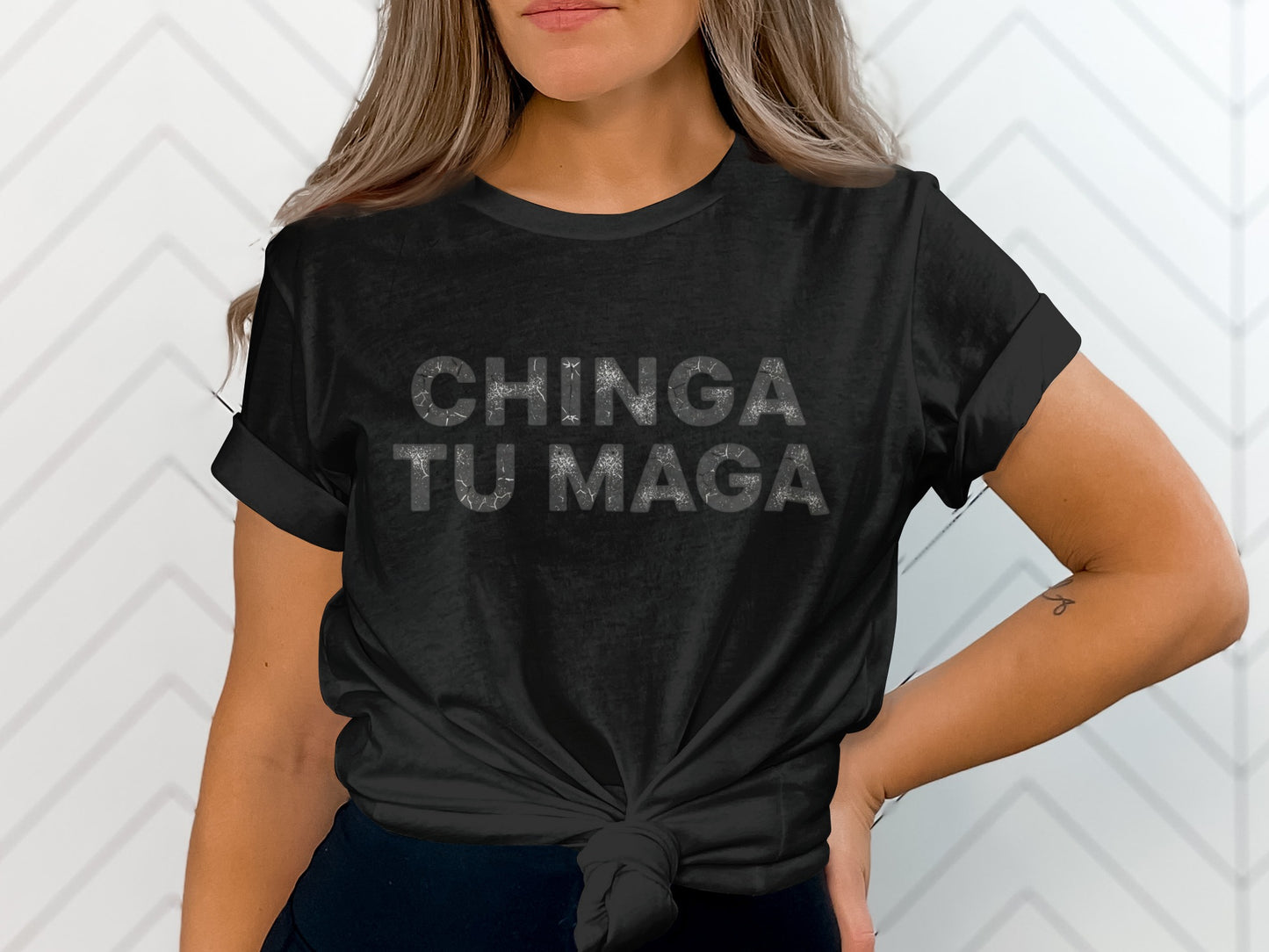 Chinga Tu Maga Graphic Tee With Cheeky Message