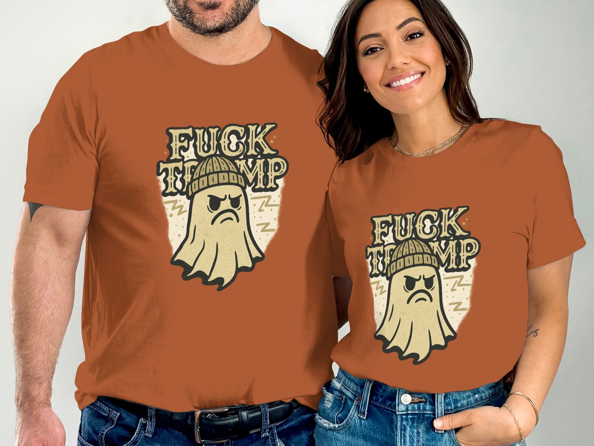 FUCK TRUMP Ghost Design T-Shirt apparel product type