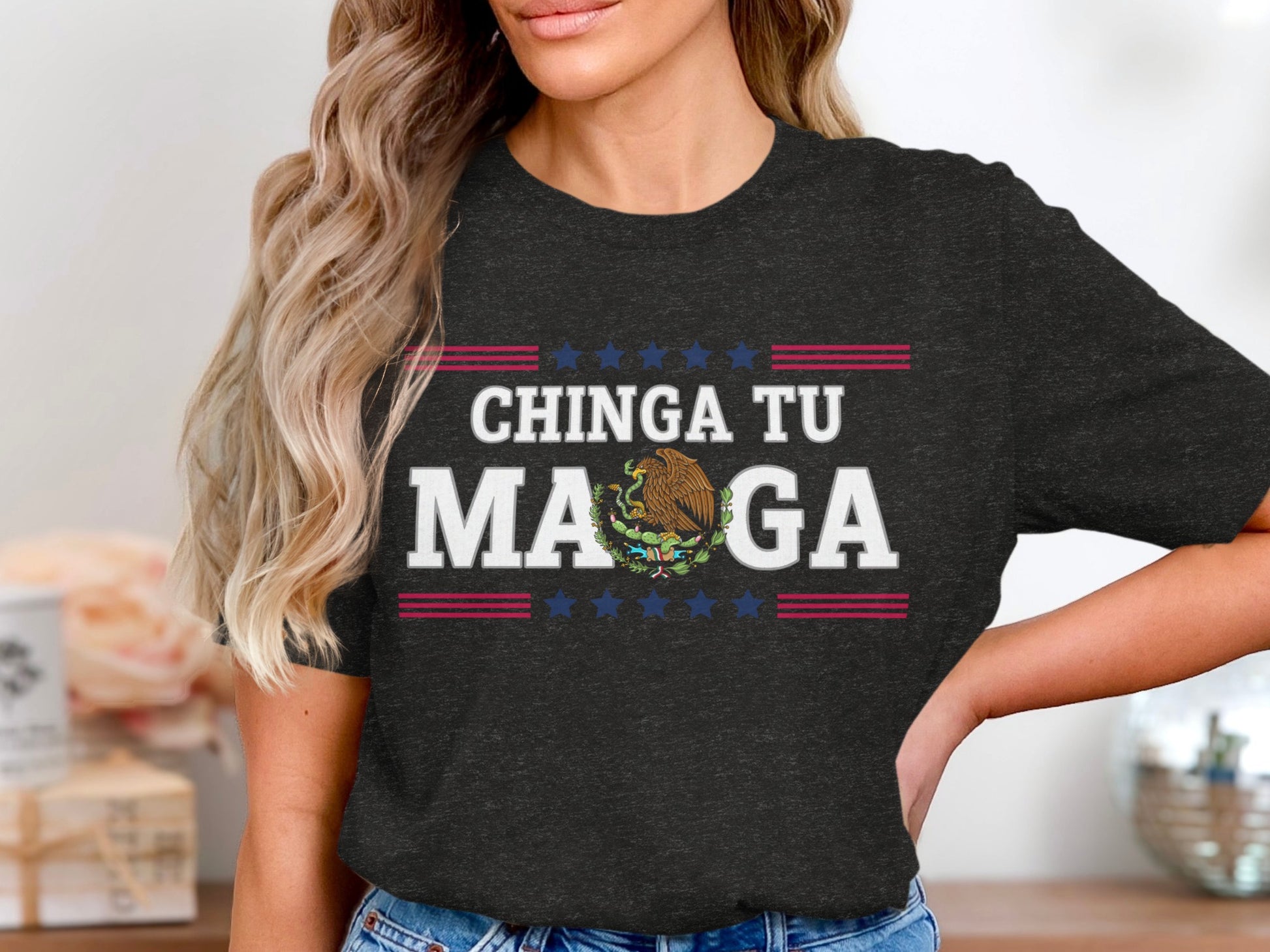 Chinga Tu Maga Political Statement T-Shirt Product