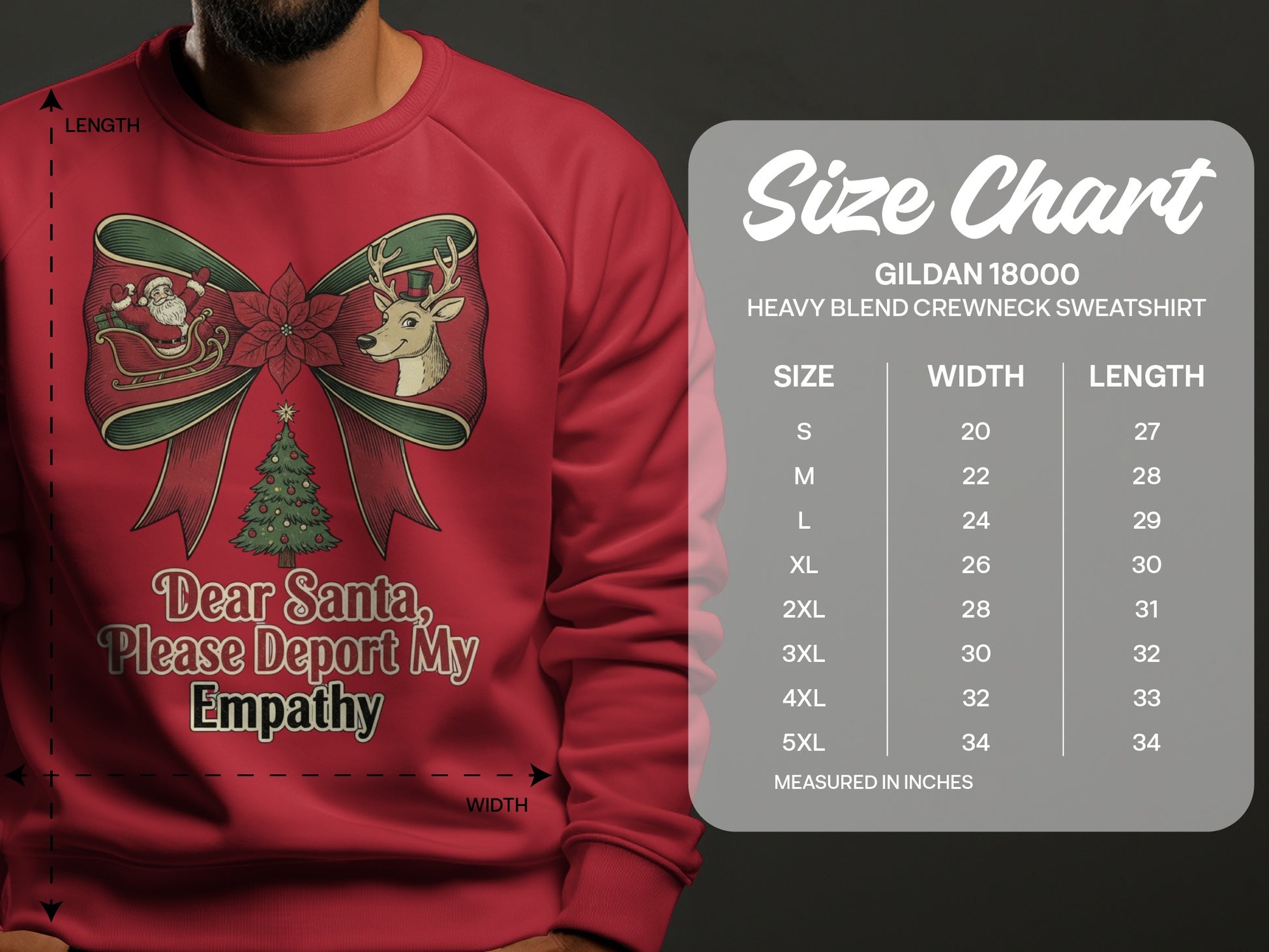 Dear Santa Please Deport My Empathy Sweatshirt