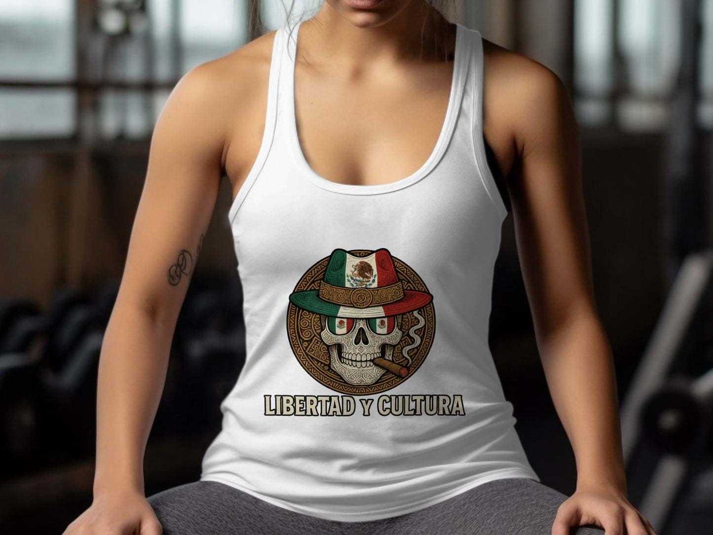 Libertad Y Cultura Skull Graphic Tank Top Product