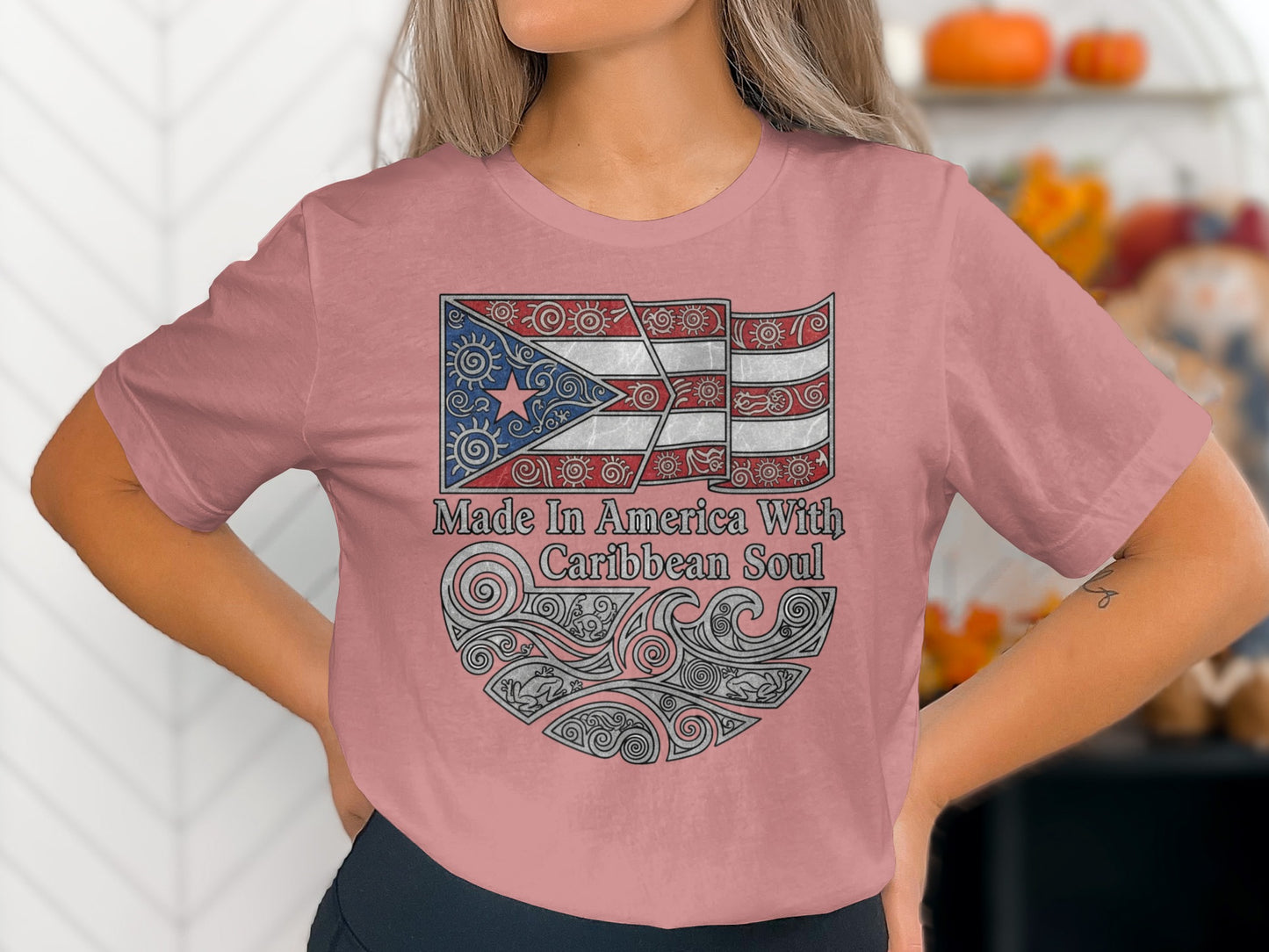 Made In America With Caribbean Soul Graphic T-Shirt
