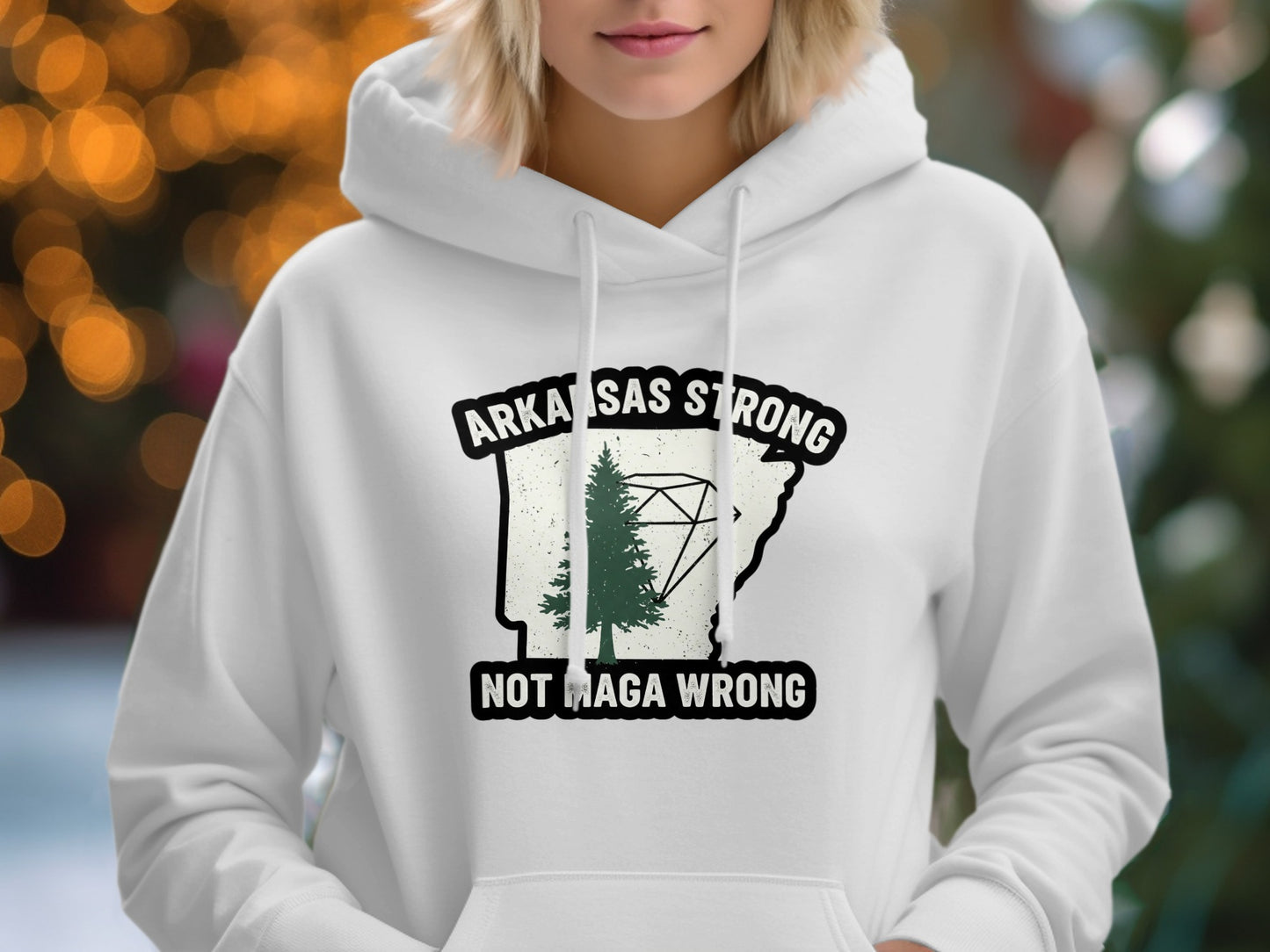 Arkansas Strong Not Maga Wrong Hoodie product