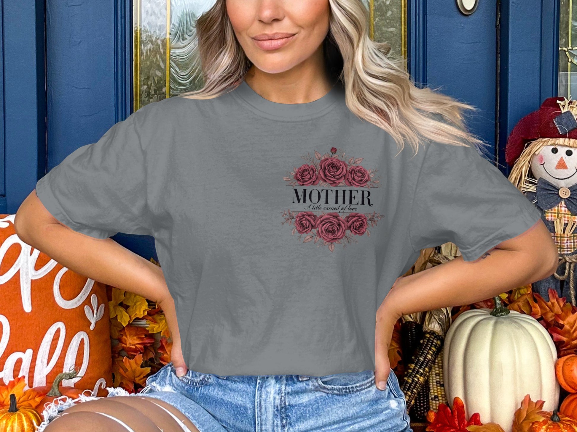 Festive Mother Floral Graphic Print T-shirt product type