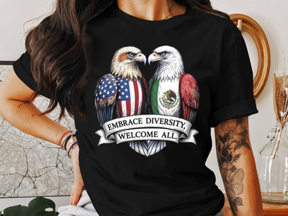 Embrace Diversity Welcome All Eagle Graphic product type