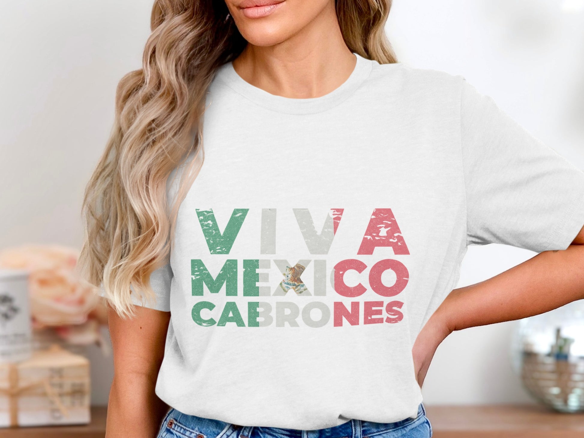 Viva Mexico Cabrones Graphic T-Shirt product type