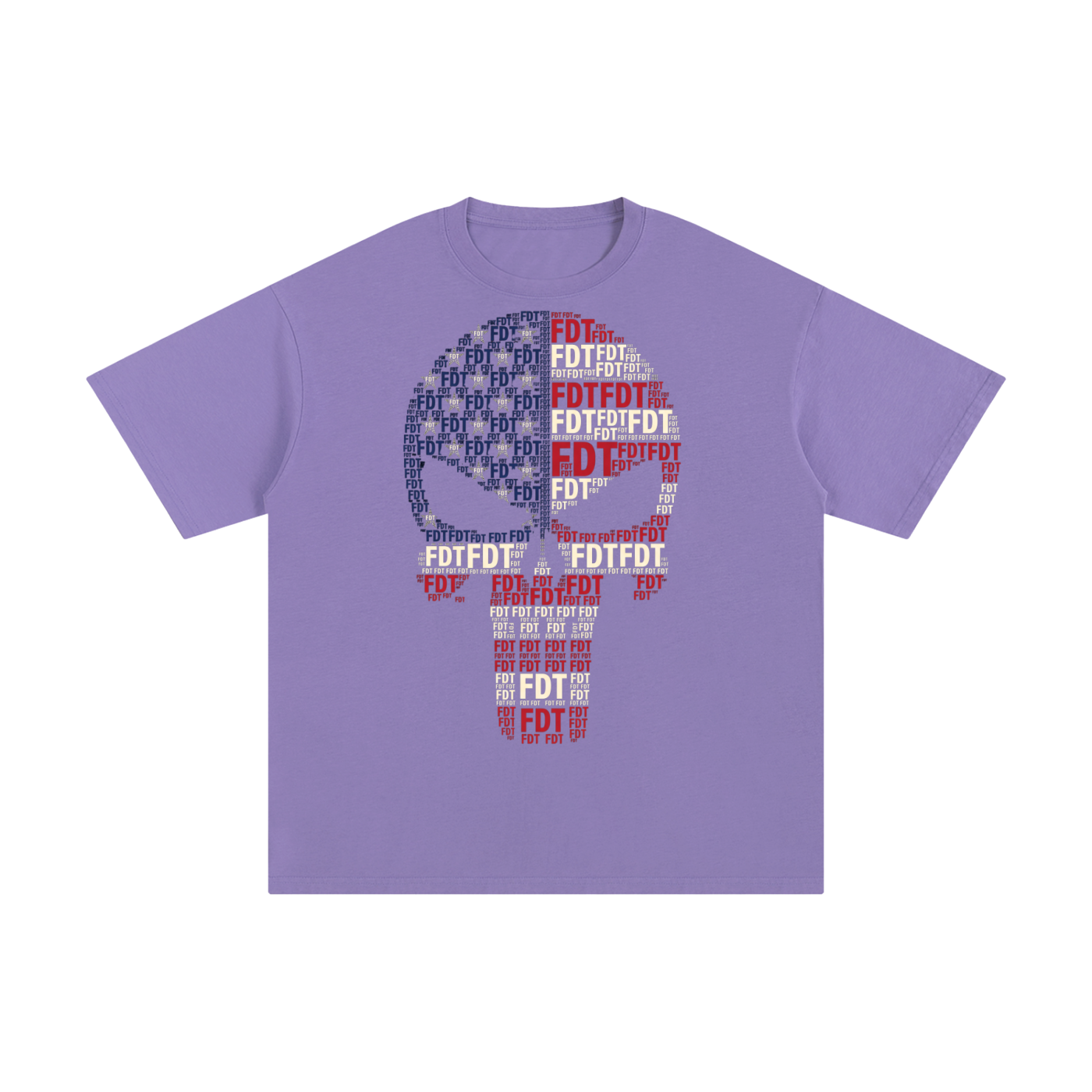 FDT Skull USA Flag Unisex Pure Cotton T-Shirt