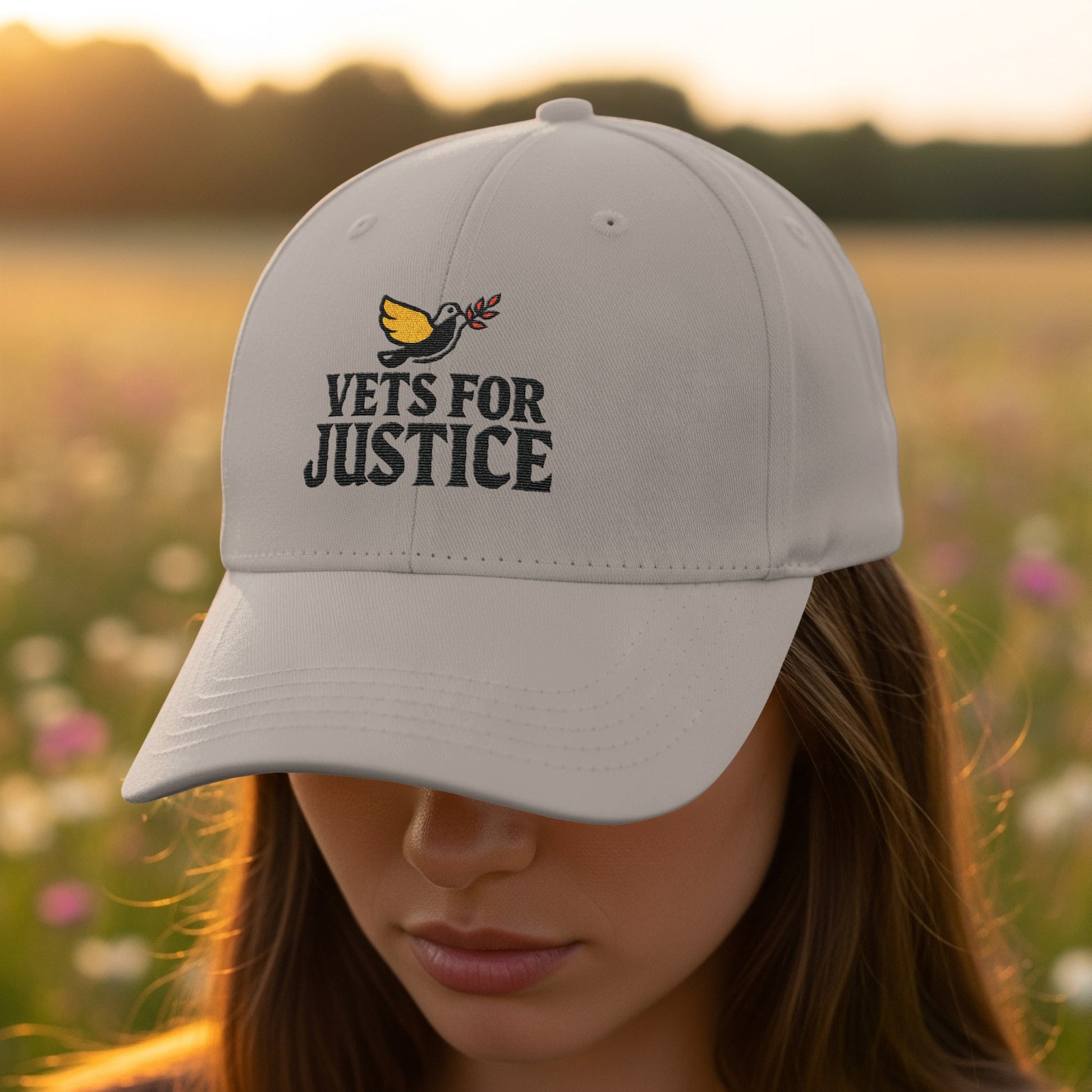 Vets For Justice Peace Dove Embroidered Hat product