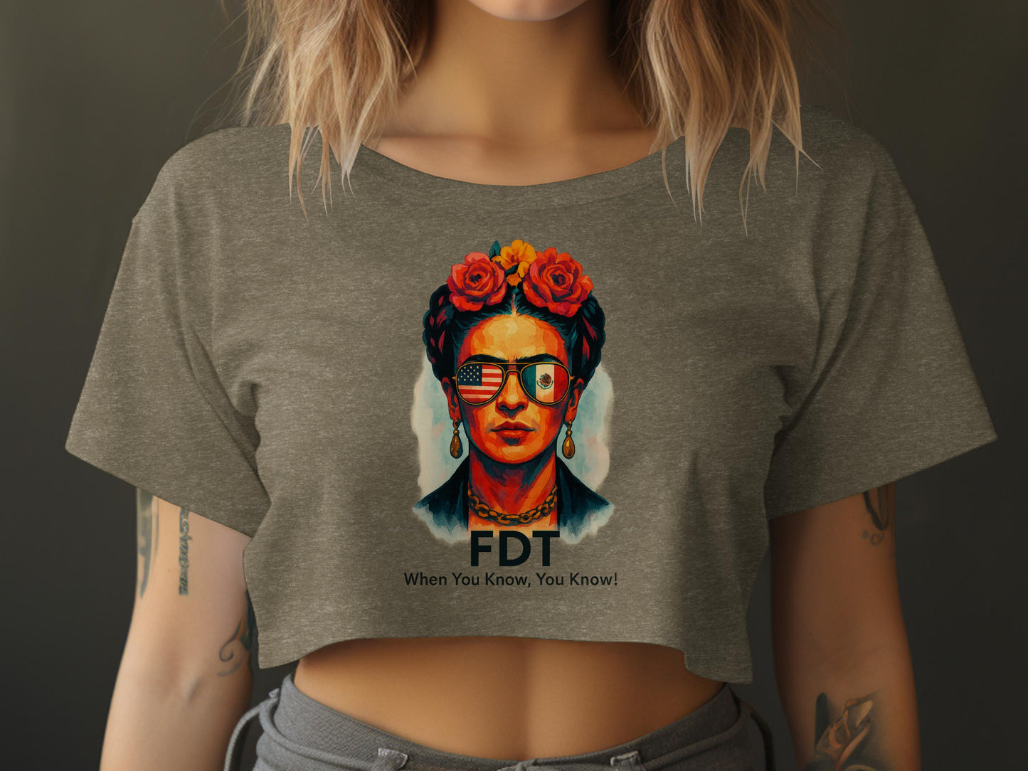FDT When You Know You Know Graphic Crop Top product