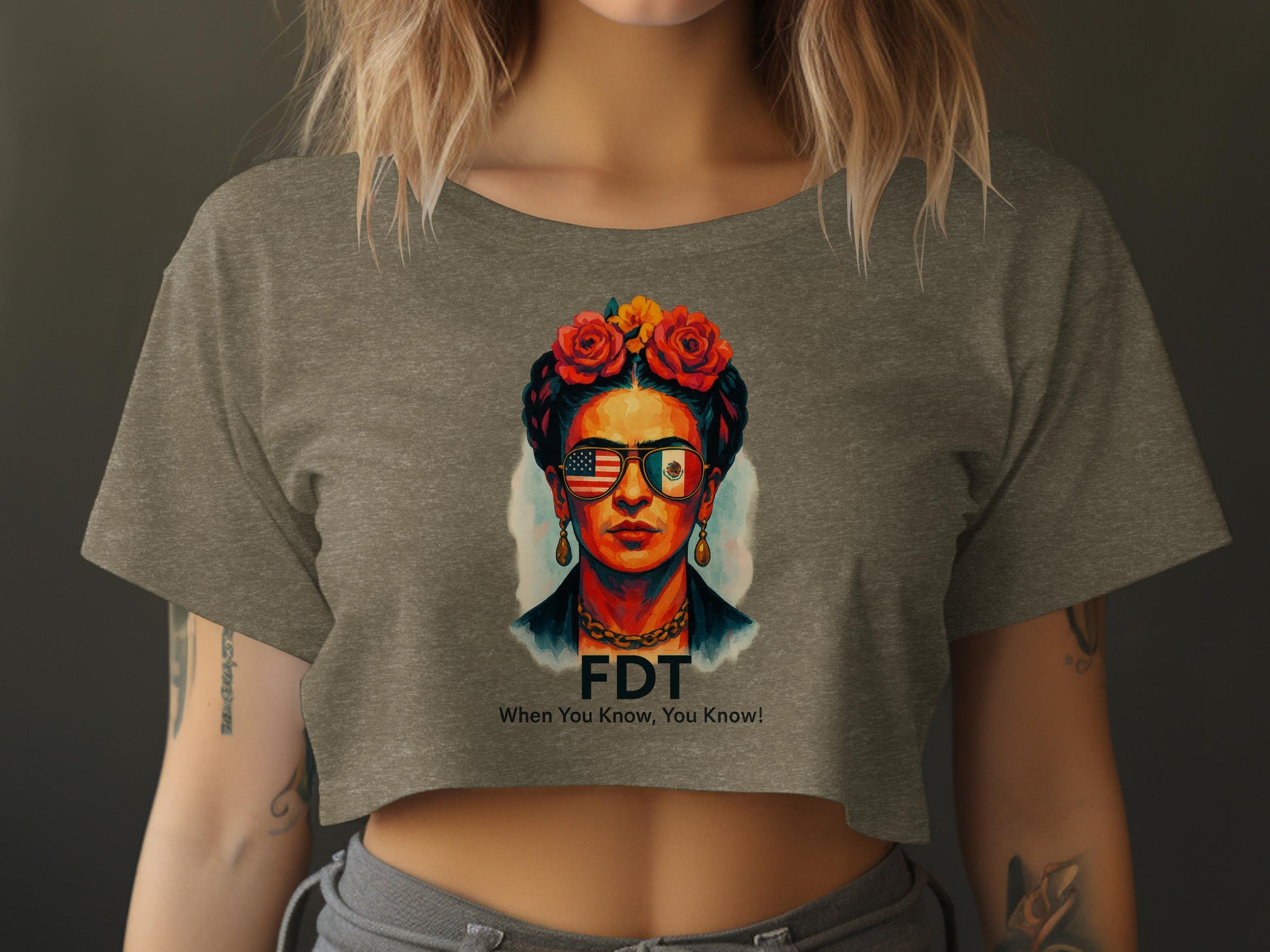 FDT When You Know You Know Graphic Crop Top product