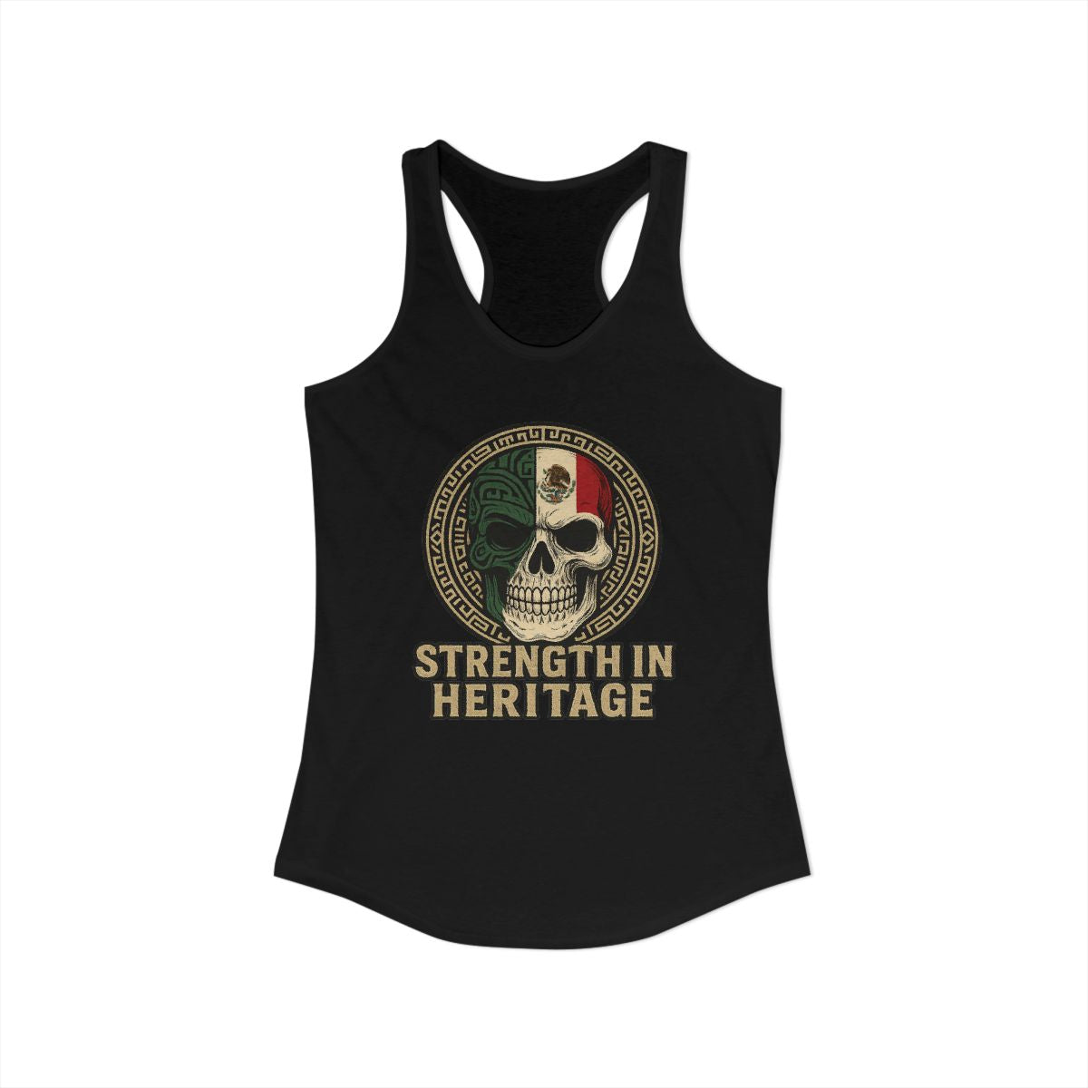 Strength in Heritage Skull Graphic Tank Top