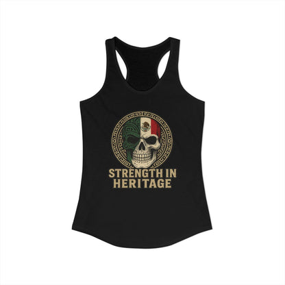 Strength in Heritage Skull Graphic Tank Top