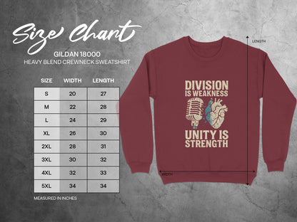 Division is Weakness Unity is Strength Sweatshirt product type