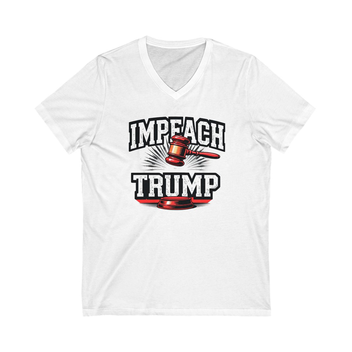 Impeach Trump Graphic V Neck Tee Shirt product type