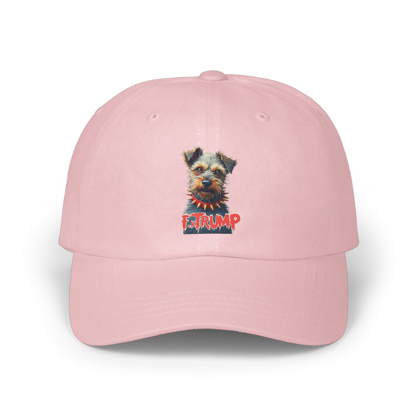 Pink Baseball Cap with Dog Image Hat Product