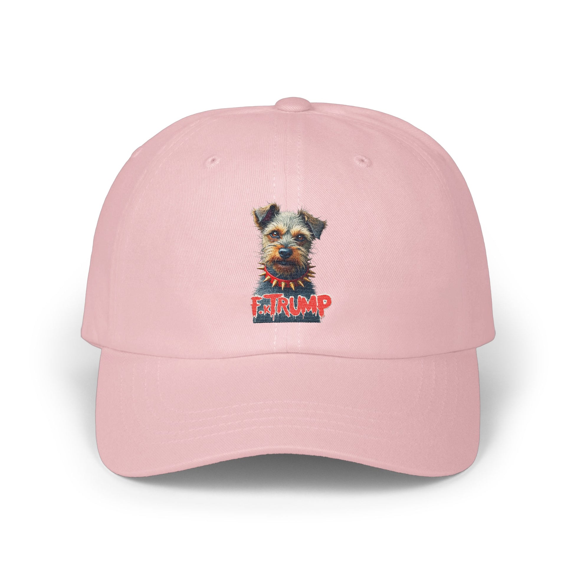 Pink Baseball Cap with Dog Image Hat Product
