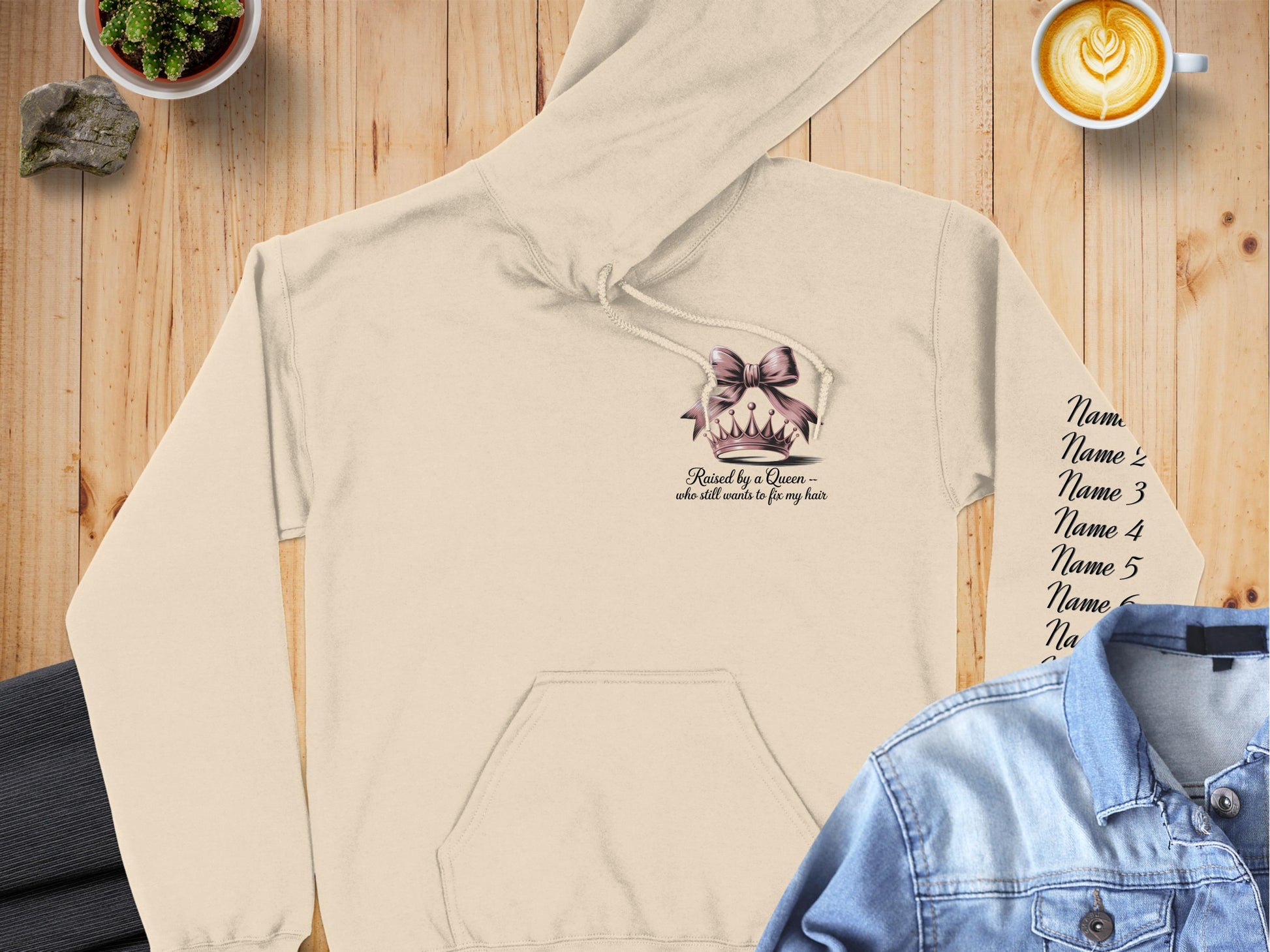 Blessed by a Queen Skull Bow Hoodie product type