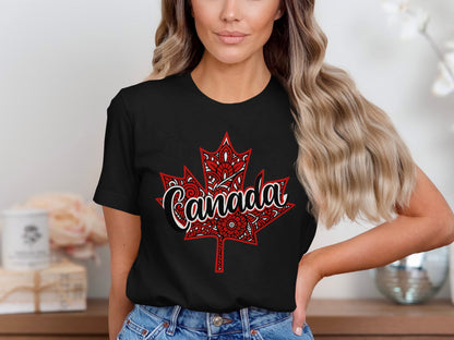 Canada Leaf Tribal Design Women's T-shirt product type