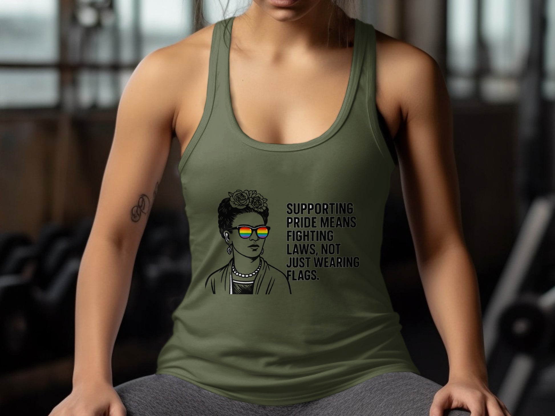 Supporting Pride Means Fighting Laws Tank Top product