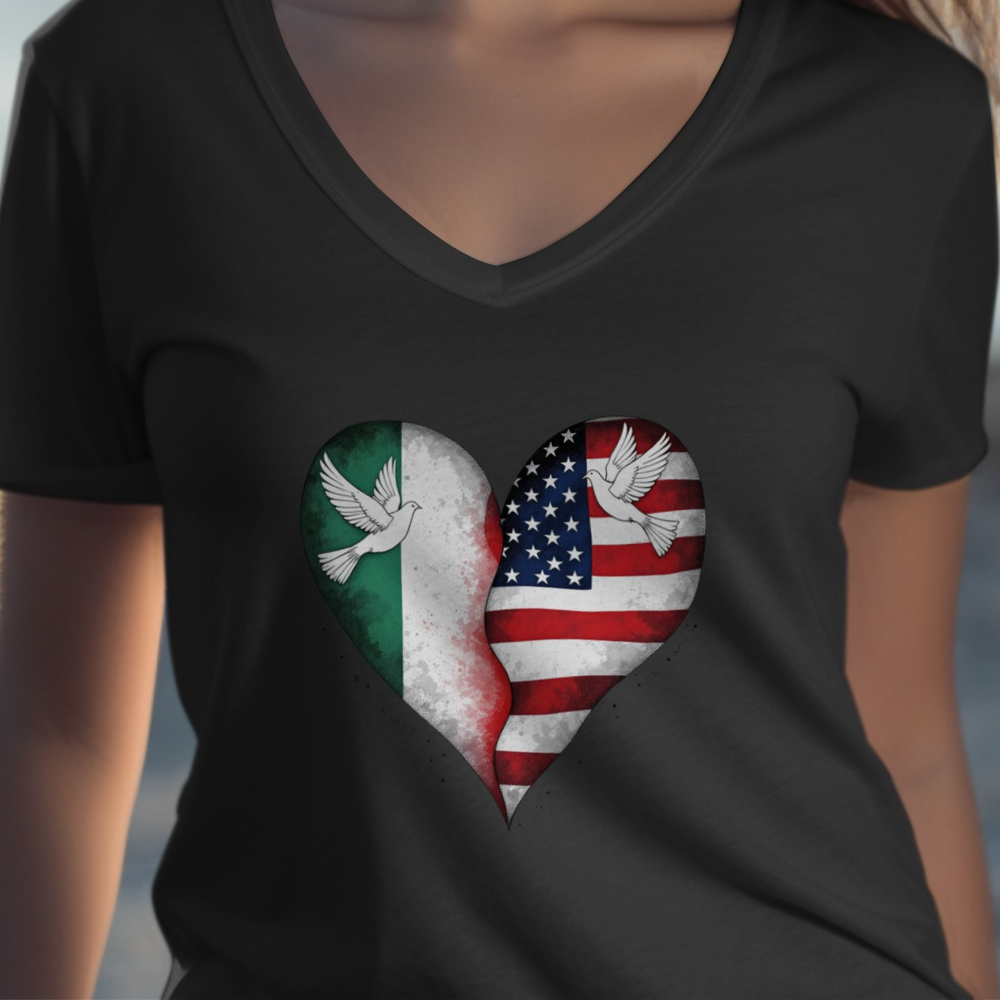 Heart Shaped Flag Patriot Design Casual Wear product