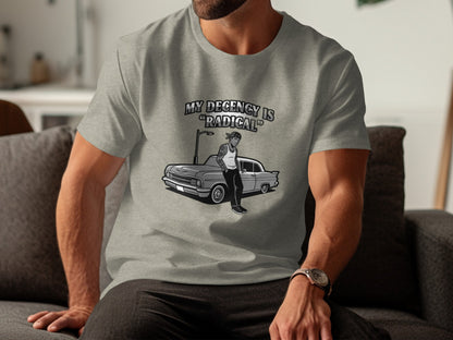 My Decency is Radical Car Graphic Tee Shirt