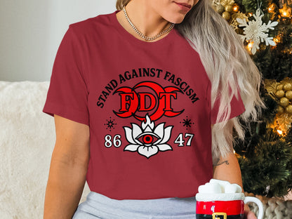 Stand Against Fascism FDT 86 47 Christmas T-shirt