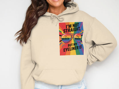 I'm Not Straight But My Eyeliner Is Hoodie product