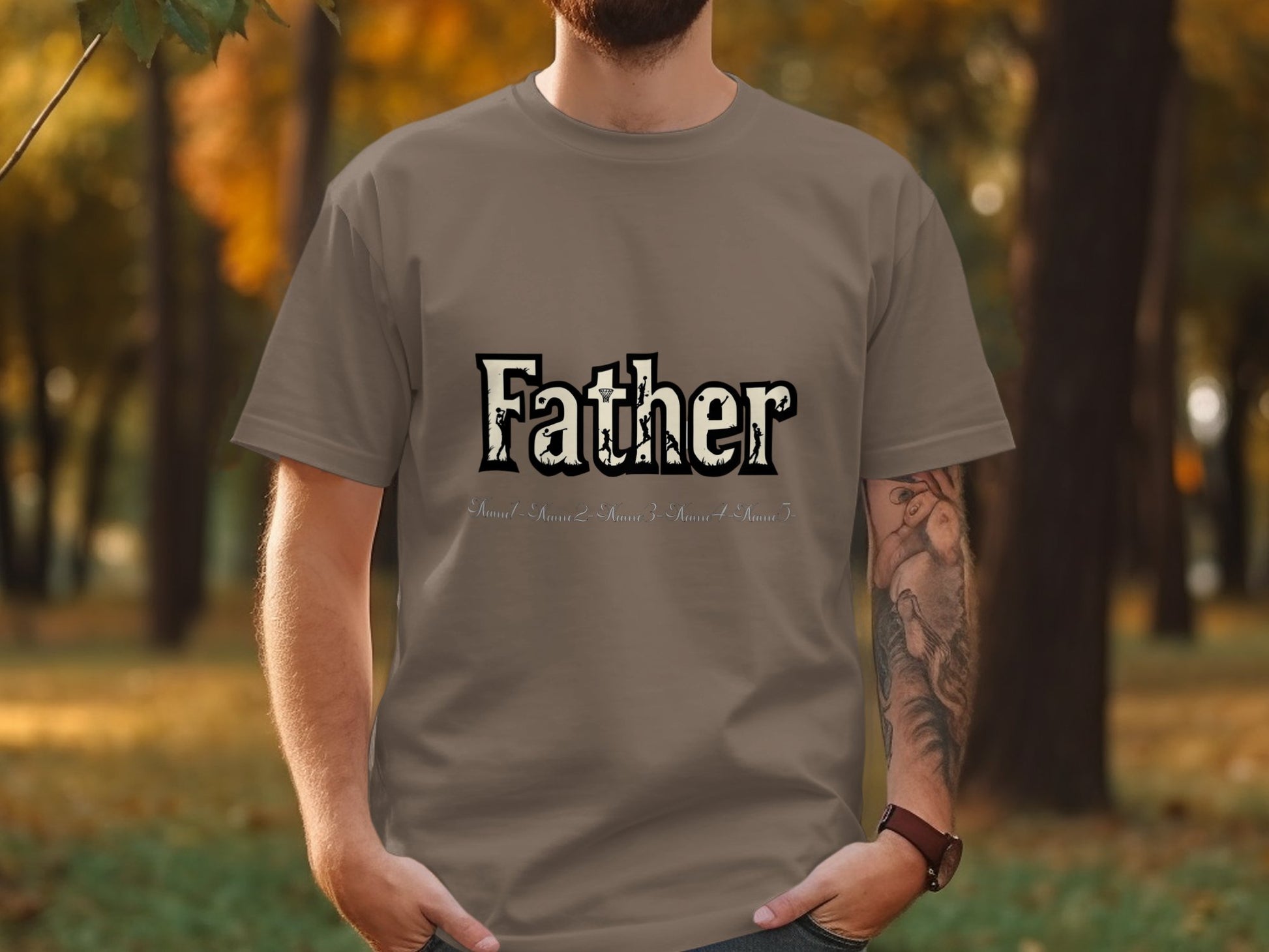 Father Graphic Tee for Casual Wear Comfortable Product Type
